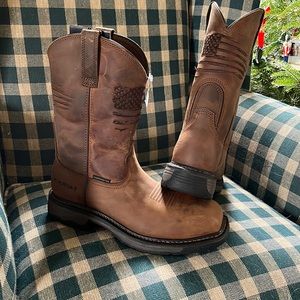 Ariat WorkHog XT Patriot Waterproof Carbon Toe Work Boots